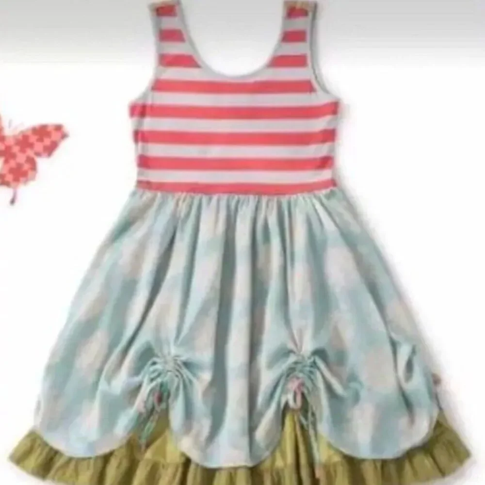 Matilda Jane Serendipity Cupcake Dress Size M Layered Satin Whimsy Coquette